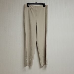 Eileen Fisher Cream Straight Leg Pants, Womens Sz Small Rayon, Spandex